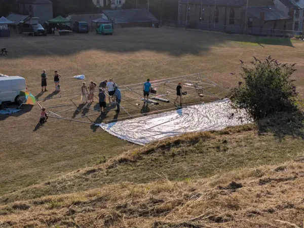 Tent Erection - Lydbrook Memorial Hall - Summer Fete 2025